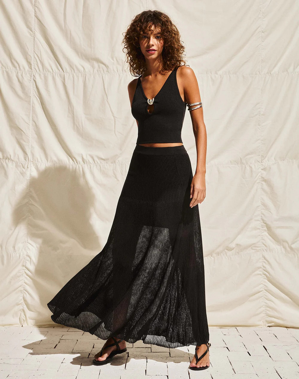 Knit Maira Long Skirt - Black | ViX Swimwear