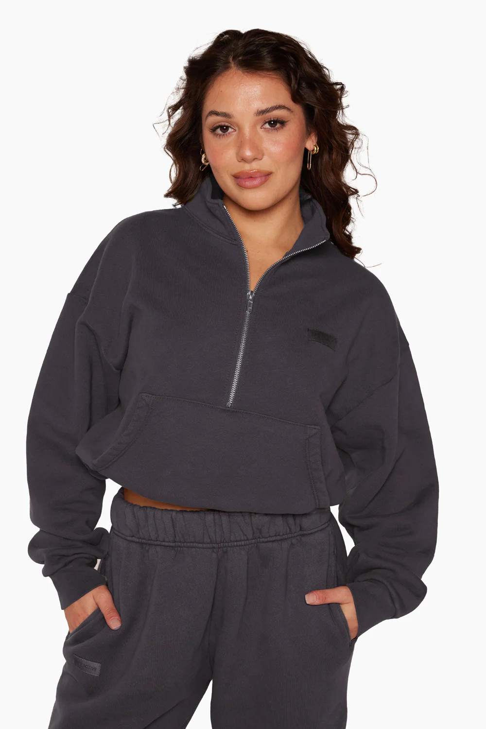 HALF ZIP - PEBBLE | SET Active