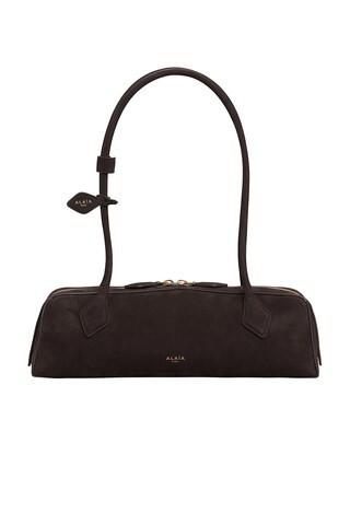 ALAÏA Medium Teckel Bag in Brun & Or - Black. Size all. | FWRD 