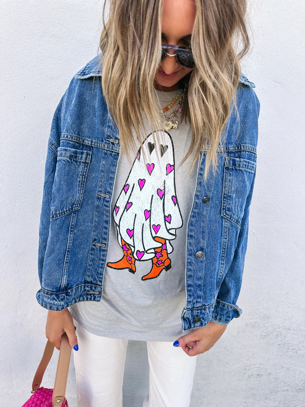 boo in boots graphic tee | Etta & East