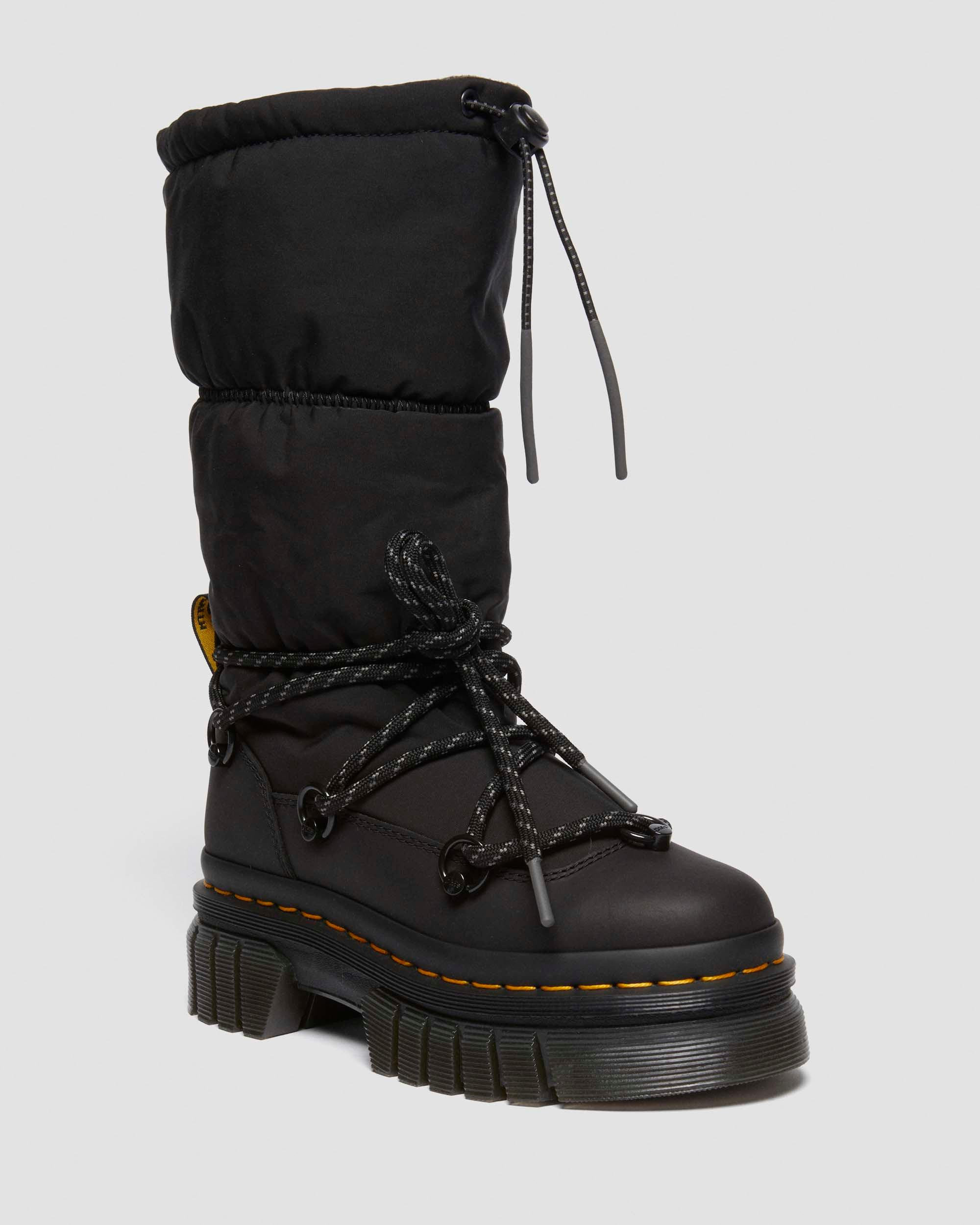 Audrick Hi Puffer Boots in Black | Dr. Martens | Dr. Martens