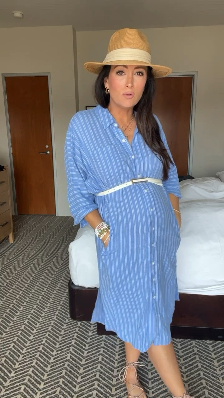 • size small dress - runs oversized 
• sandals true to size 

Maternity outfit
Pregnancy look

#LTKFind #LTKbump #LTKunder50