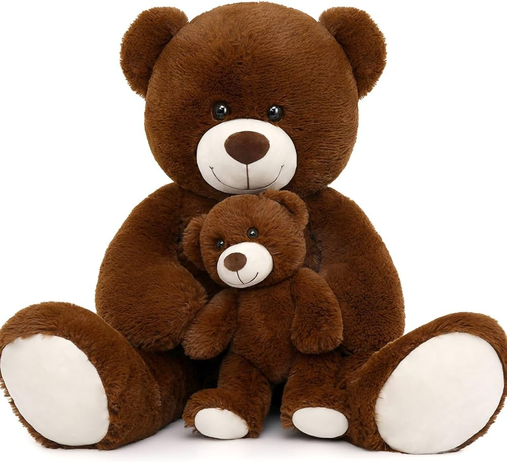MorisMos Giant Teddy Bear Stuffed Animals, Big Mommy and Baby Bear Large Teddy Bears Baby Shower ... | Amazon (US)