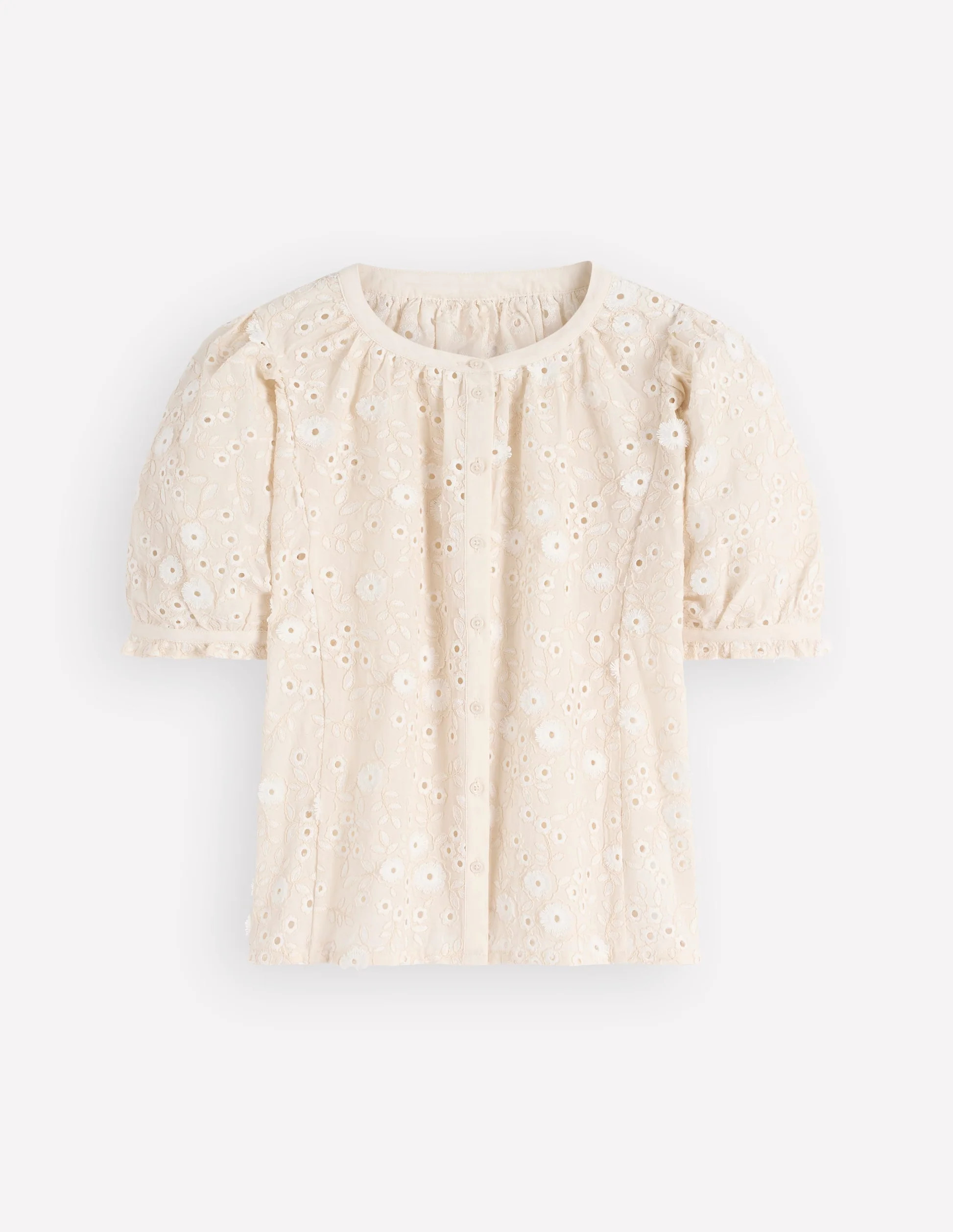 Camille Embroidered Cotton Top
                    
                      
                      ... | Boden UK