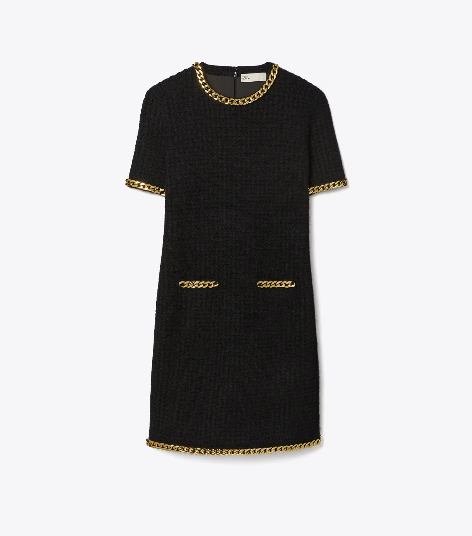 Chain Wool Dress: Women's Designer Dresses | Tory Burch | Tory Burch (US)