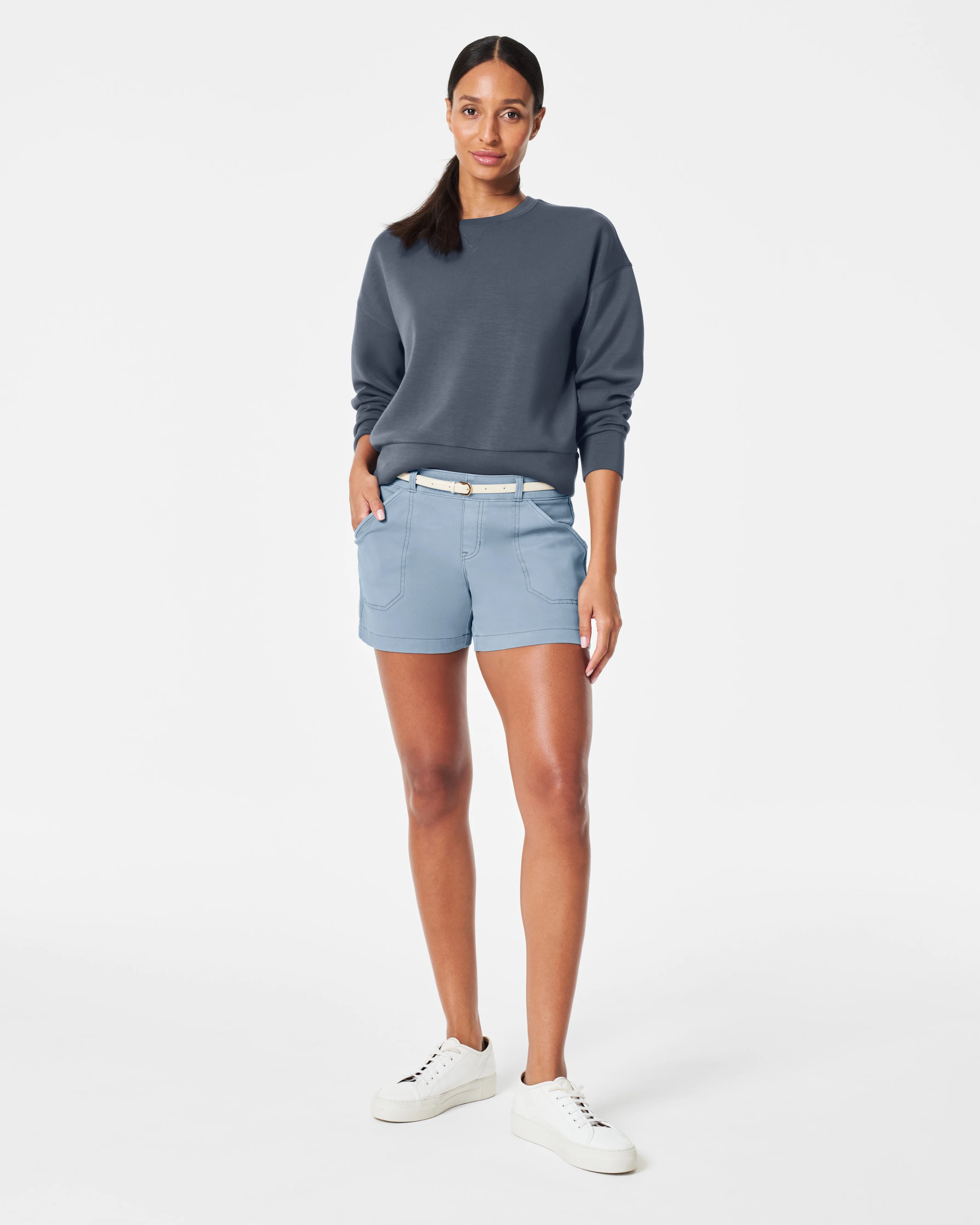 Stretch Twill Shorts, 4 | Spanx