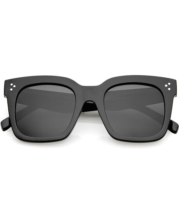 zeroUV Polarized Women Sunglasses, Square UV400 Protection Sun Glasses, Boho Large Vintage Lens, ... | Amazon (US)