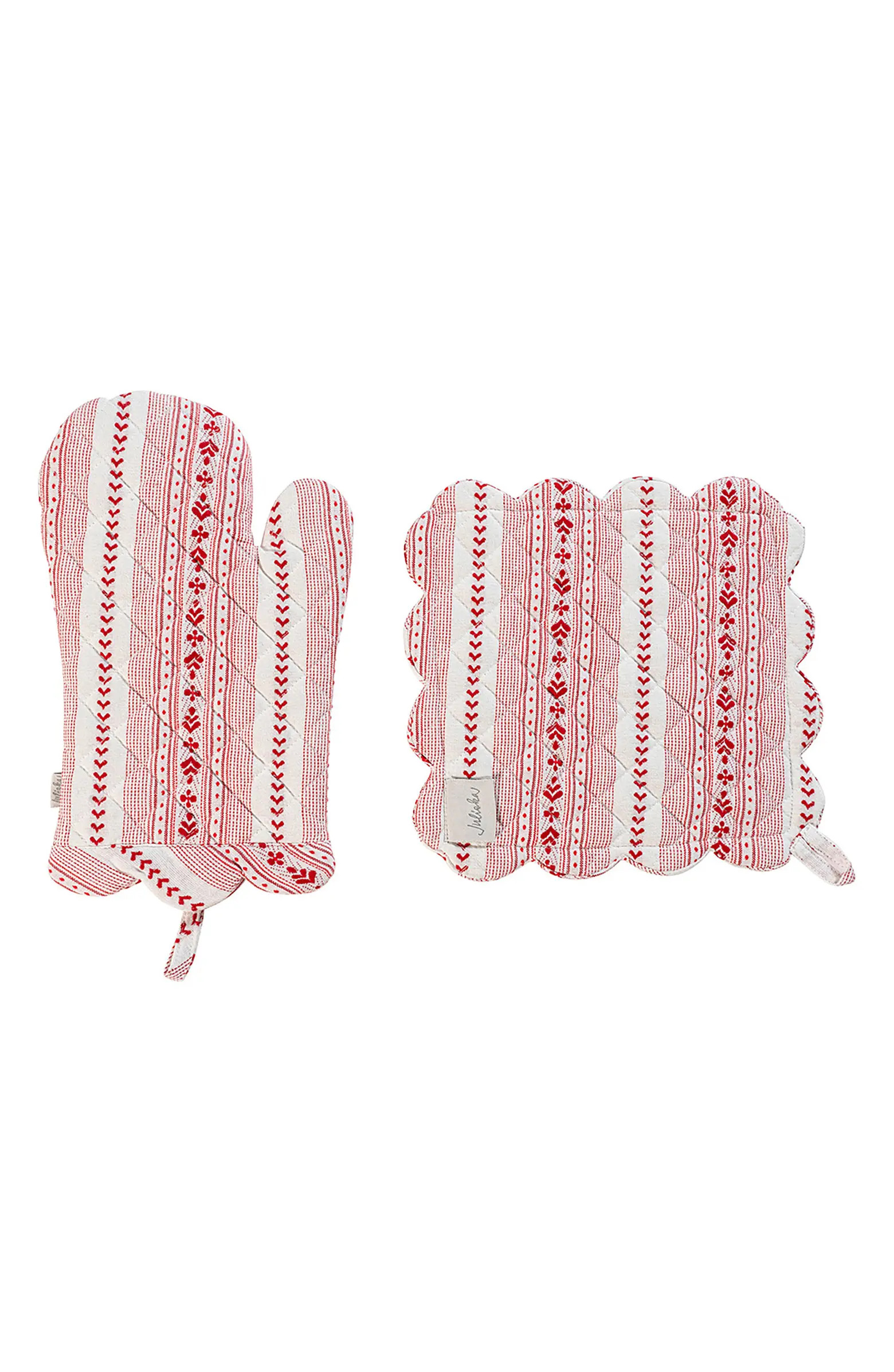 Juliska Villa Stripe Oven Mitt & Potholder Set | Nordstrom | Nordstrom