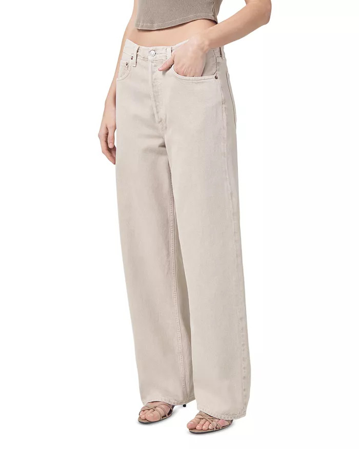 AGOLDE Low Slung Baggy Jeans in Tusk Back to results -  Women - Bloomingdale's | Bloomingdale's (US)