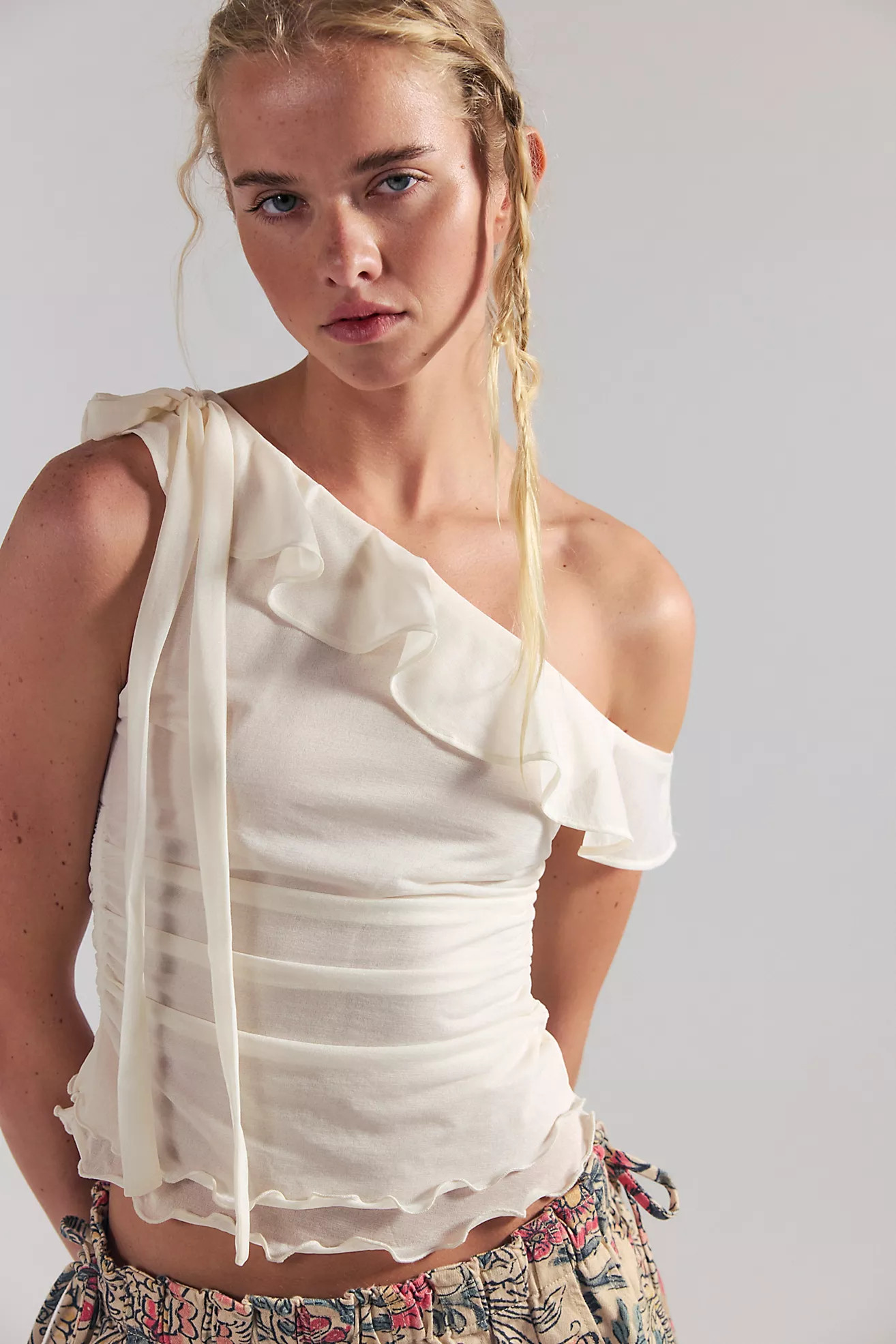 Isla Off-The-Shoulder Ruched Sleeveless Top | Free People (Global - UK&FR Excluded)
