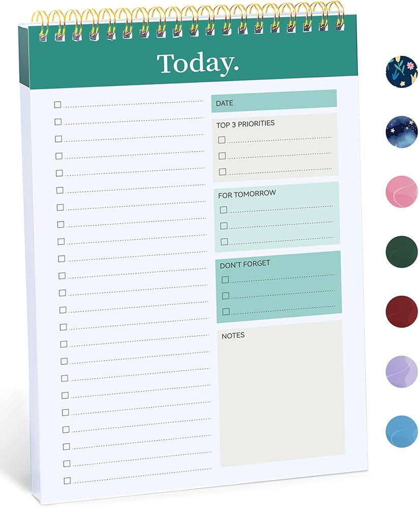 To Do List Pad - To Do List Notebook for Work with 52 Sheets, Undated Daily Planner Perfect for D... | Amazon (US)