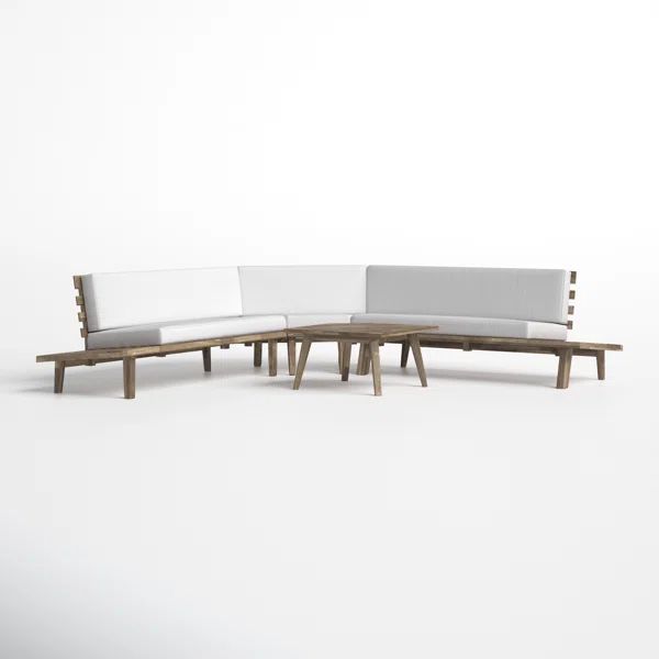 Boaz 4 - Person Outdoor Seating Group with Cushions | Wayfair North America