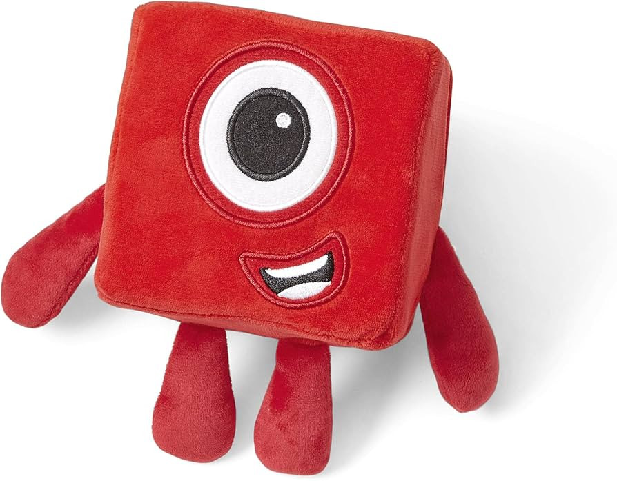 hand2mind Numberblock One Plush, Cartoon Plush Toy, Plush Figure Toys, Kids Stuffed Animals, Cute... | Amazon (US)