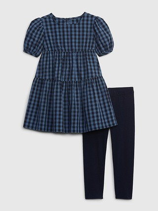 Toddler Gingham Dress and Leggings Set | Gap (US)