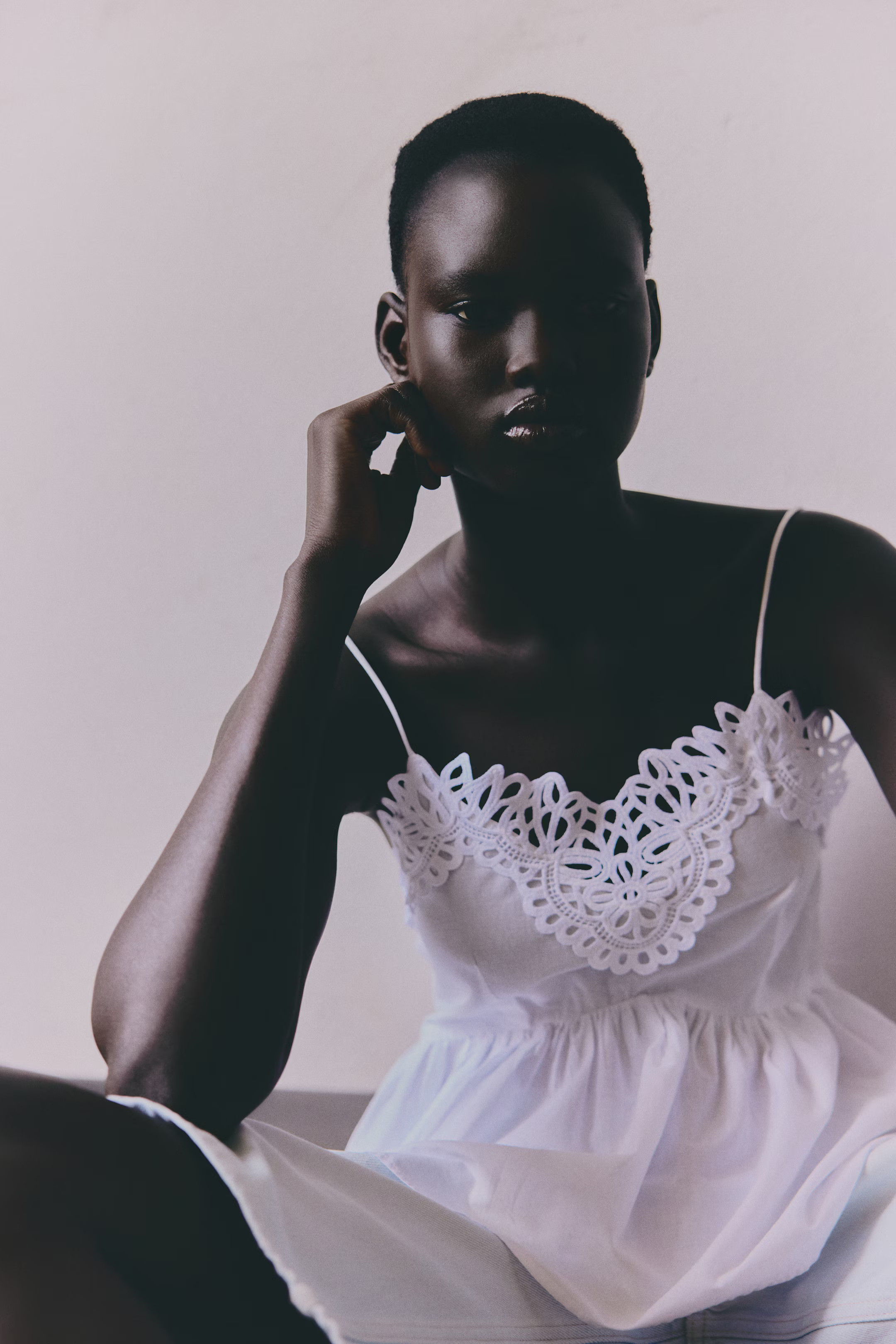 Lace-Trimmed Strappy Top | H&M (US + CA)