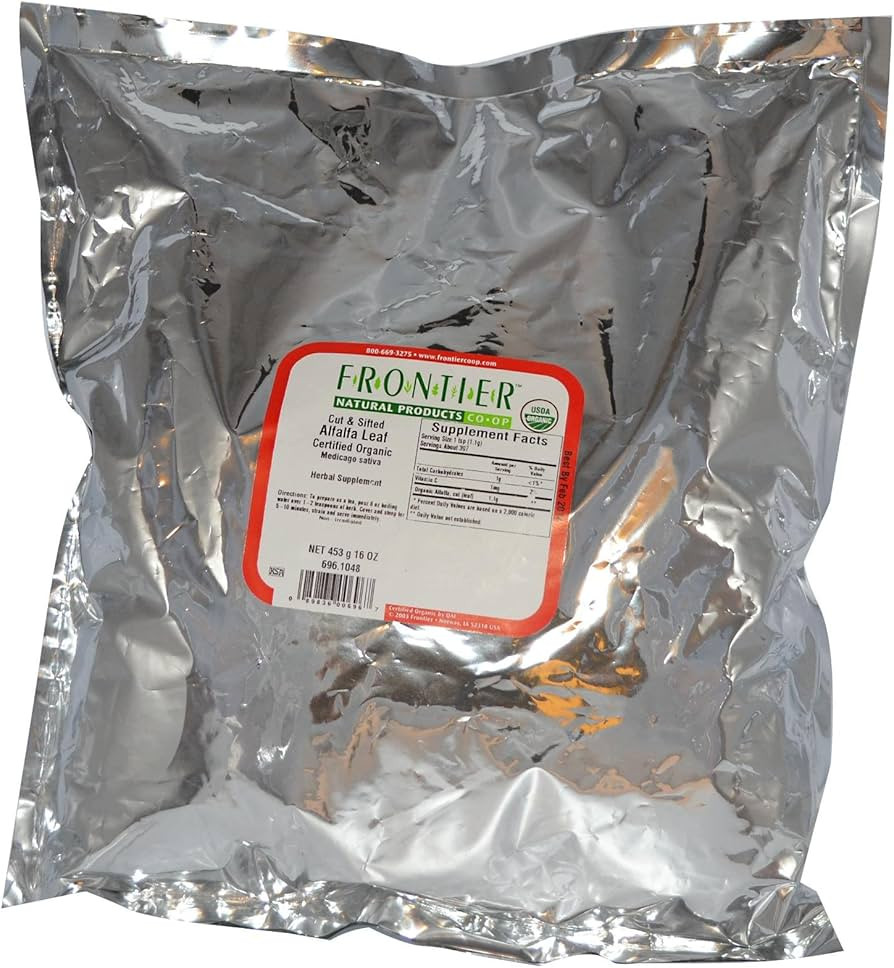 FRONTIER Organic Cut Sifted Alfalfa Leaf, 16 OZ | Amazon (US)