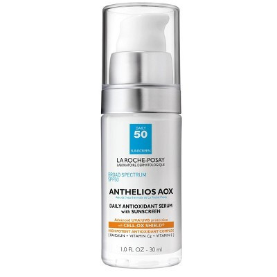 La Roche Posay Anthelios AOX Daily Antioxidant Face Serum with Sunscreen – SPF 50 - 1 fl oz: Moisturizing, Hypoallergenic, Oil-Free | Target