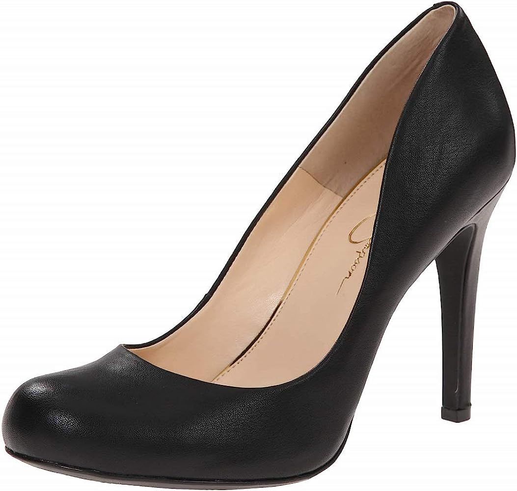 Jessica Simpson Women's Calie Round Toe Classic Heels Pumps Shoes | Amazon (US)