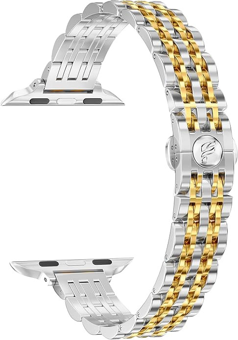 Slim Metal Watch Band - Fits Apple Watch Bands 42mm(Series 11 10) 41mm(Series 9 8 7) 40mm(Series ... | Amazon (US)