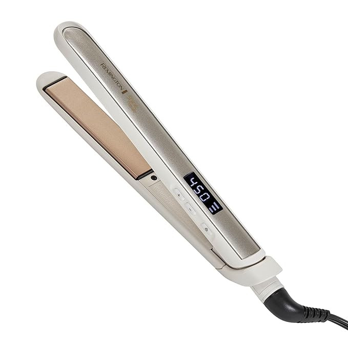 Remington Shine Therapy 1 inch Hair Straightener Iron, Flat Iron Infused with Argan Oil & Keratin... | Amazon (US)