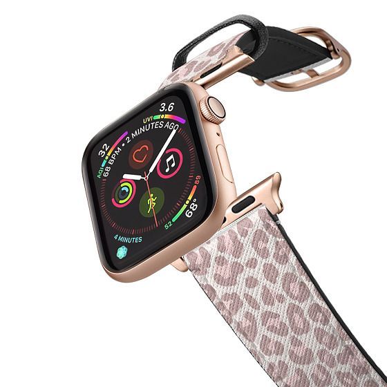CASETiFY Apple Watch Band Case - Dusty Pink Leopard Apple Watch Band by CASETIFYLAB | Casetify