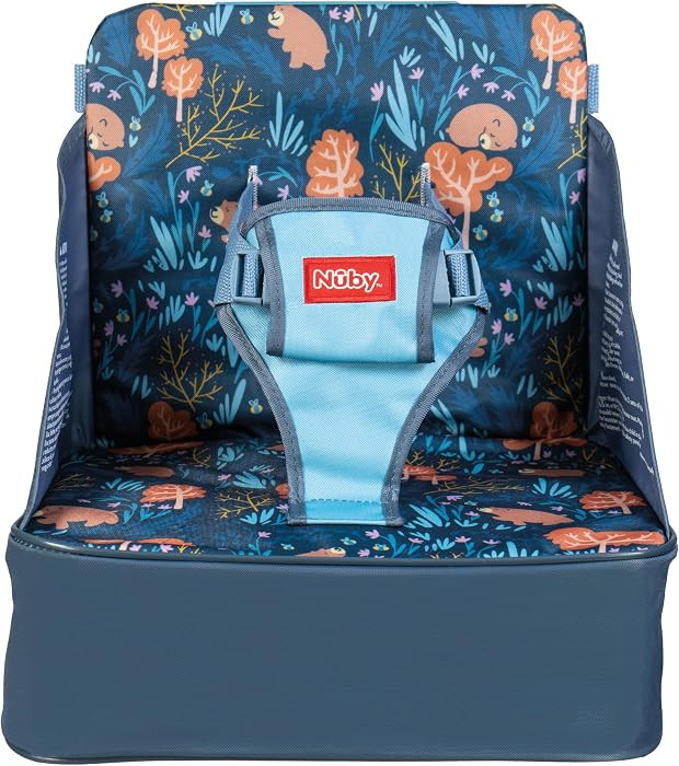 Nuby Easy Go Booster Seat for Kitchen Chair - Travel Booster Seat for Babies and Toddlers with 3-... | Amazon (US)