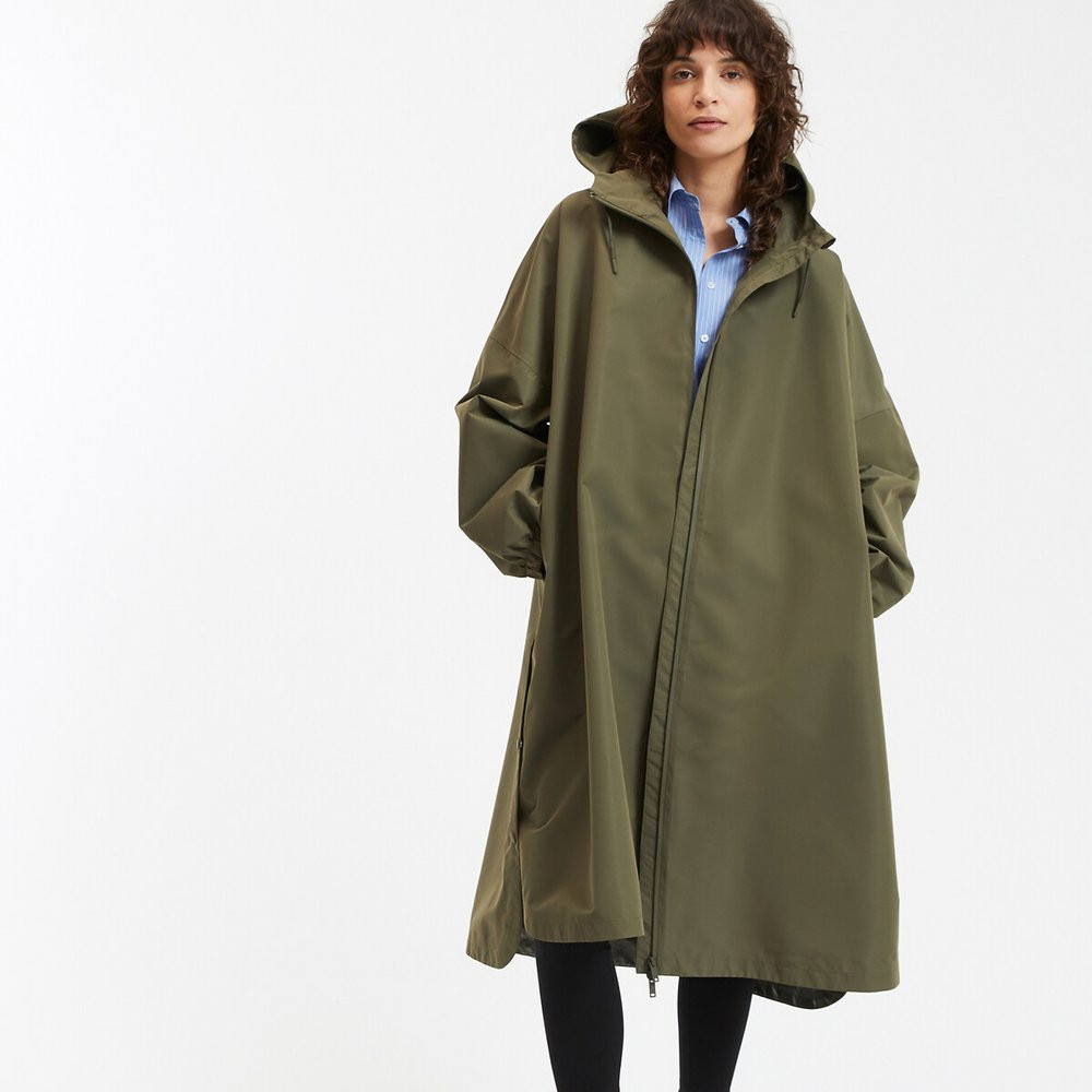Oversized Maxi Hooded Windbreaker | La Redoute (UK)