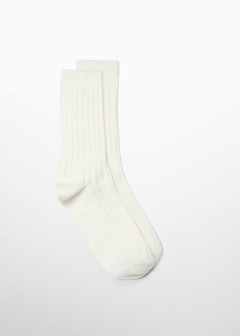 Socken mit rippmuster -  Damen | Mango Deutschland | MANGO (DE)