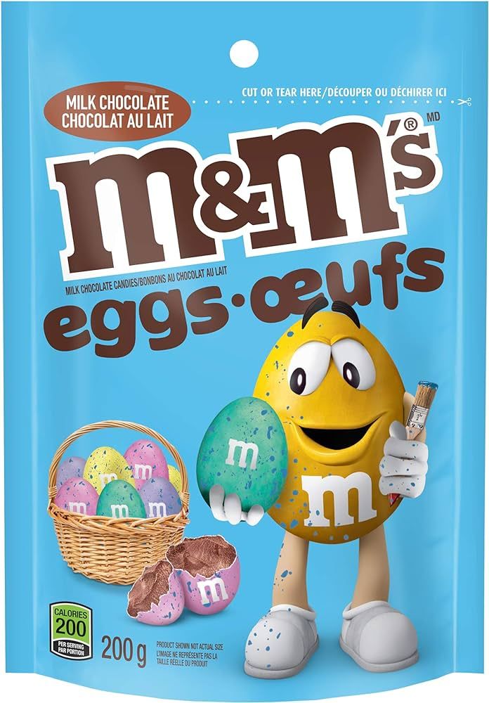 M&M's Milk Chocolate Speck-tacular Chocolate Easter Eggs, 200 grams | Amazon (CA)