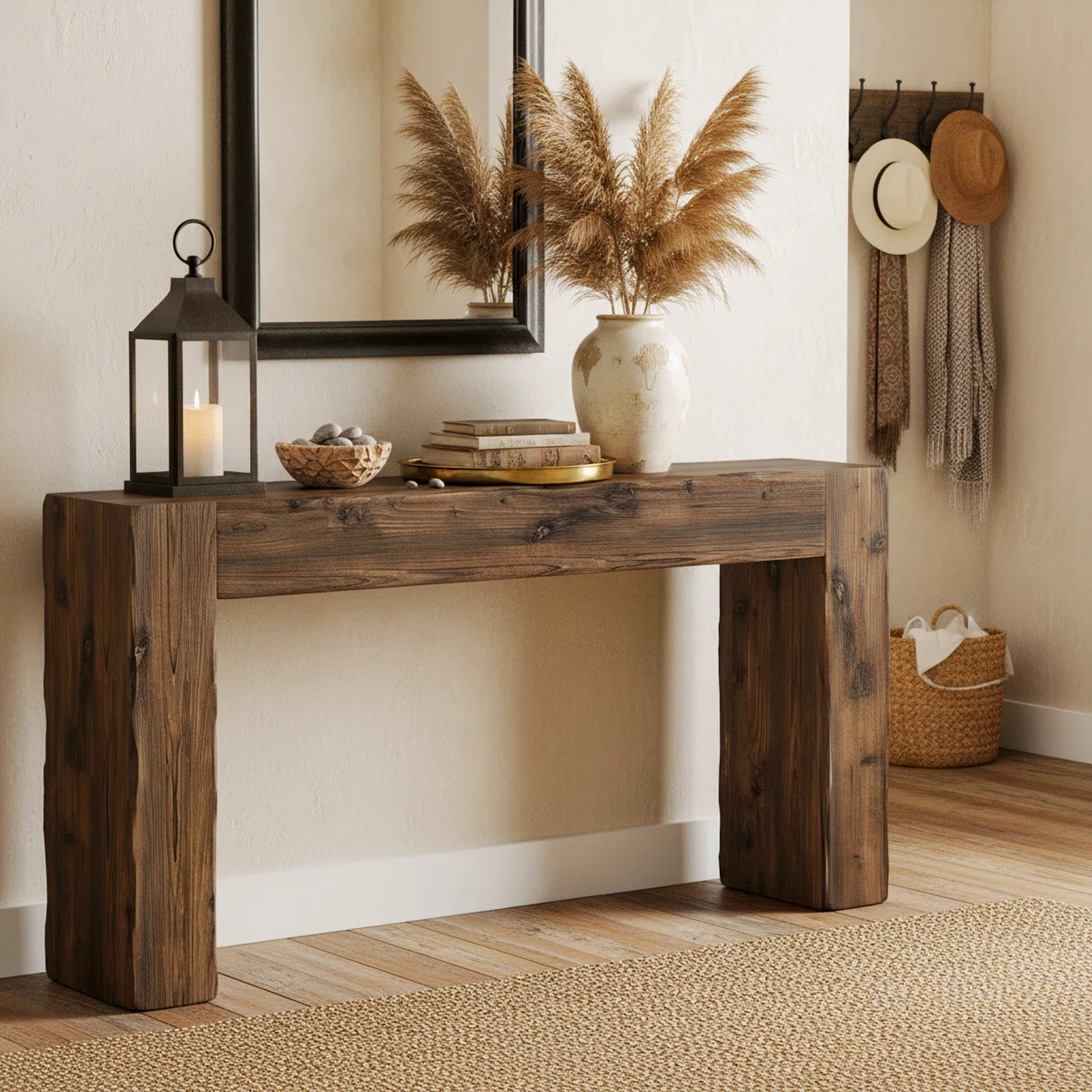 63-Inch Solid Wood Console Table | Wayfair North America