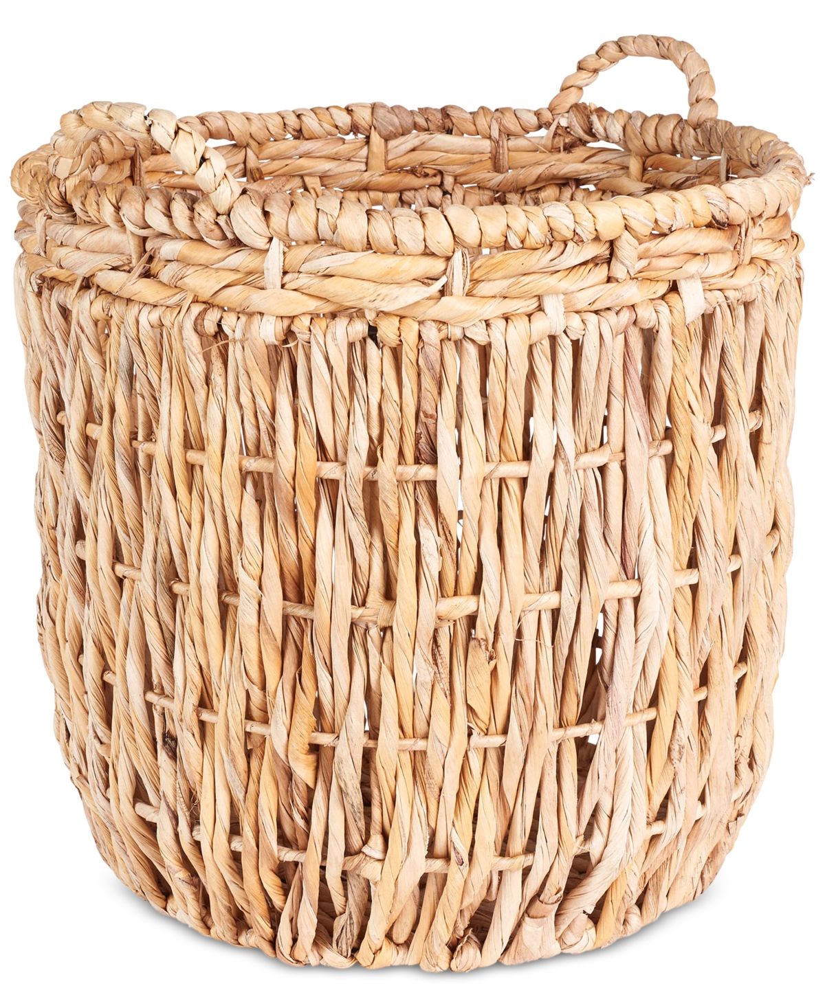 Household Essentials Tall Round Floor Basket with Handles | Macys (US)