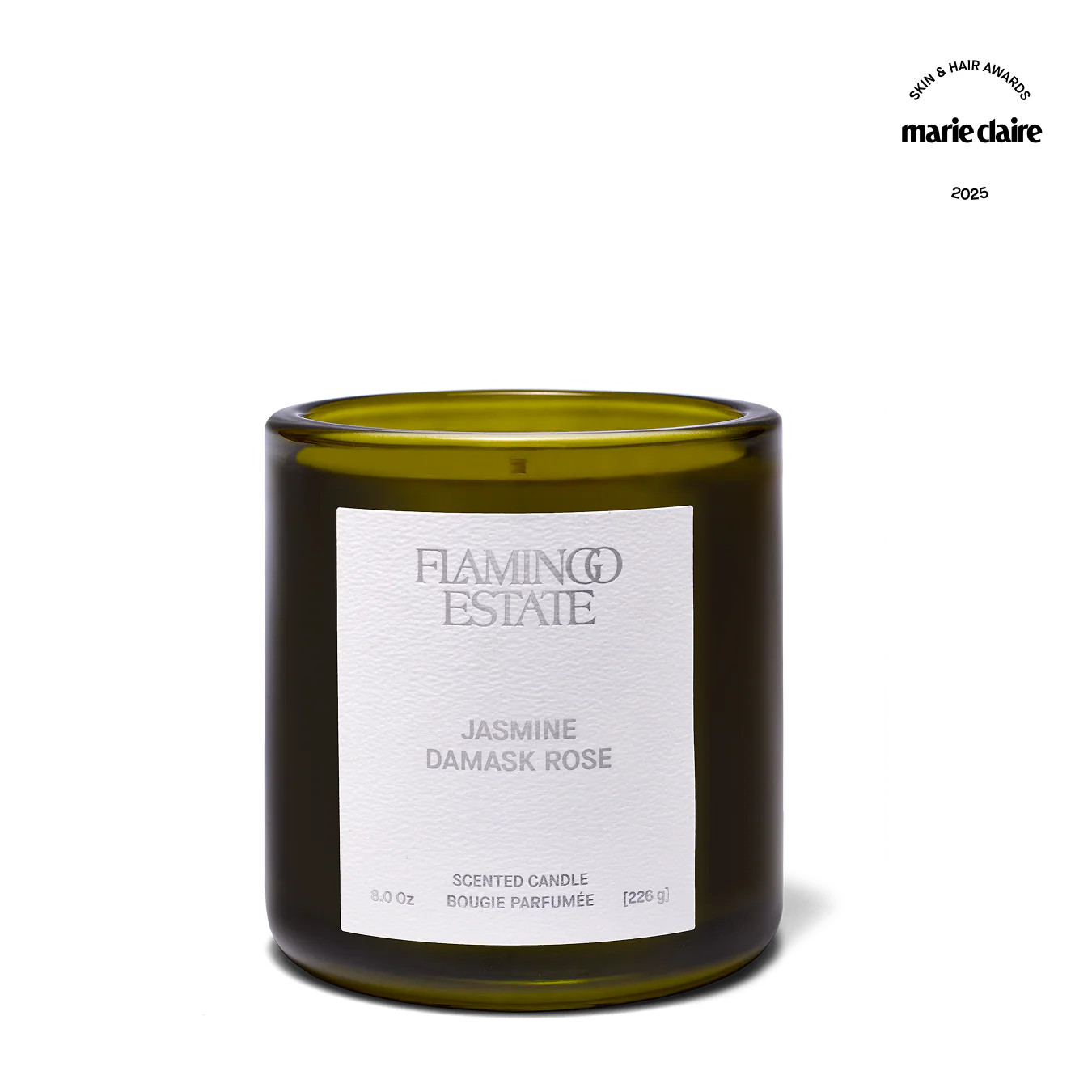 Jasmine Damask Rose Candle | Flamingo Estate