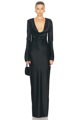Anna Cowl Evening Dress | FWRD 