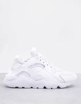 Nike Air Huarache sneakers in triple white | ASOS | ASOS (Global)
