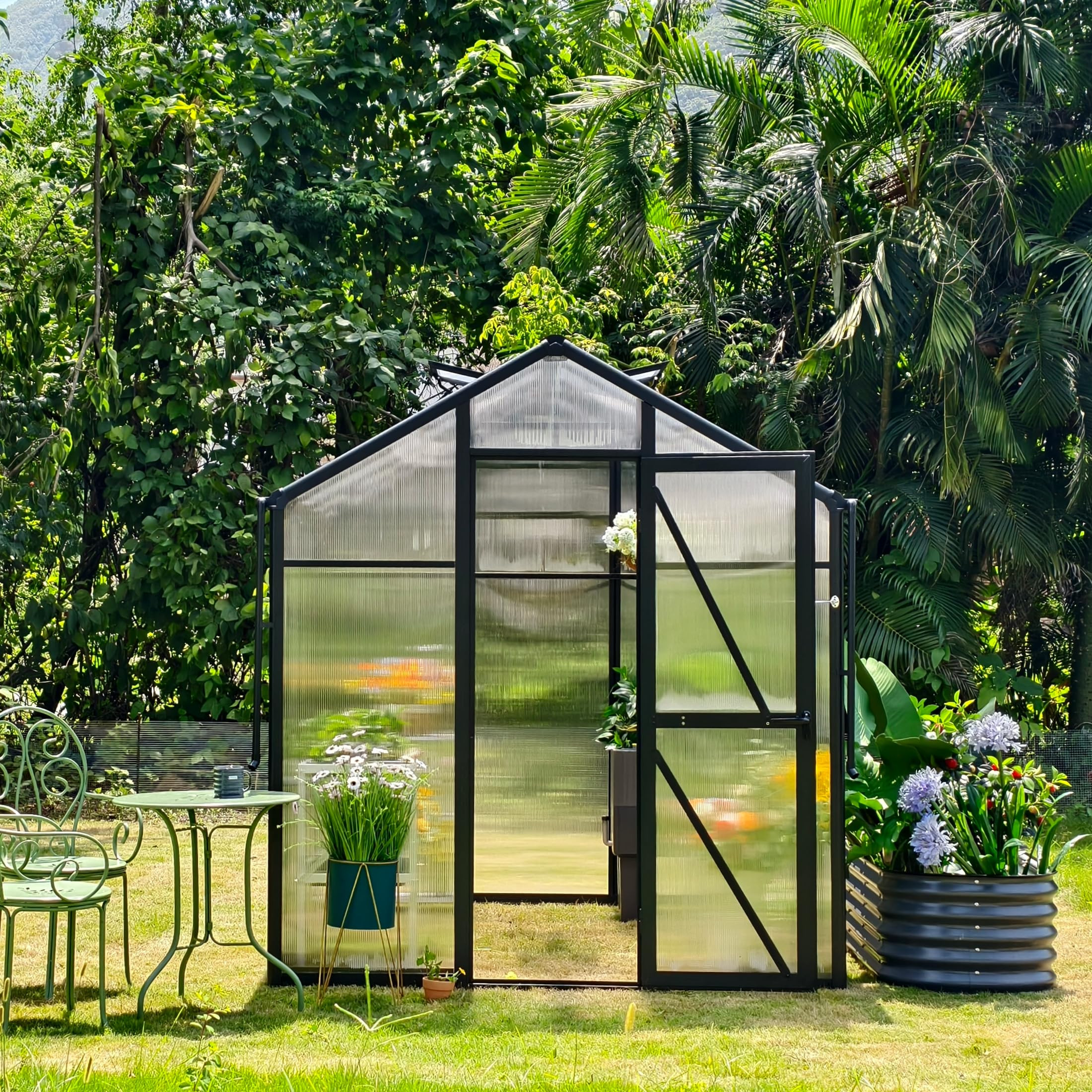 Vego Garden Junior Victorian Greenhouse 6.5 ft – Durable Aluminum Frame with Polycarbonate Pane... | Amazon (US)