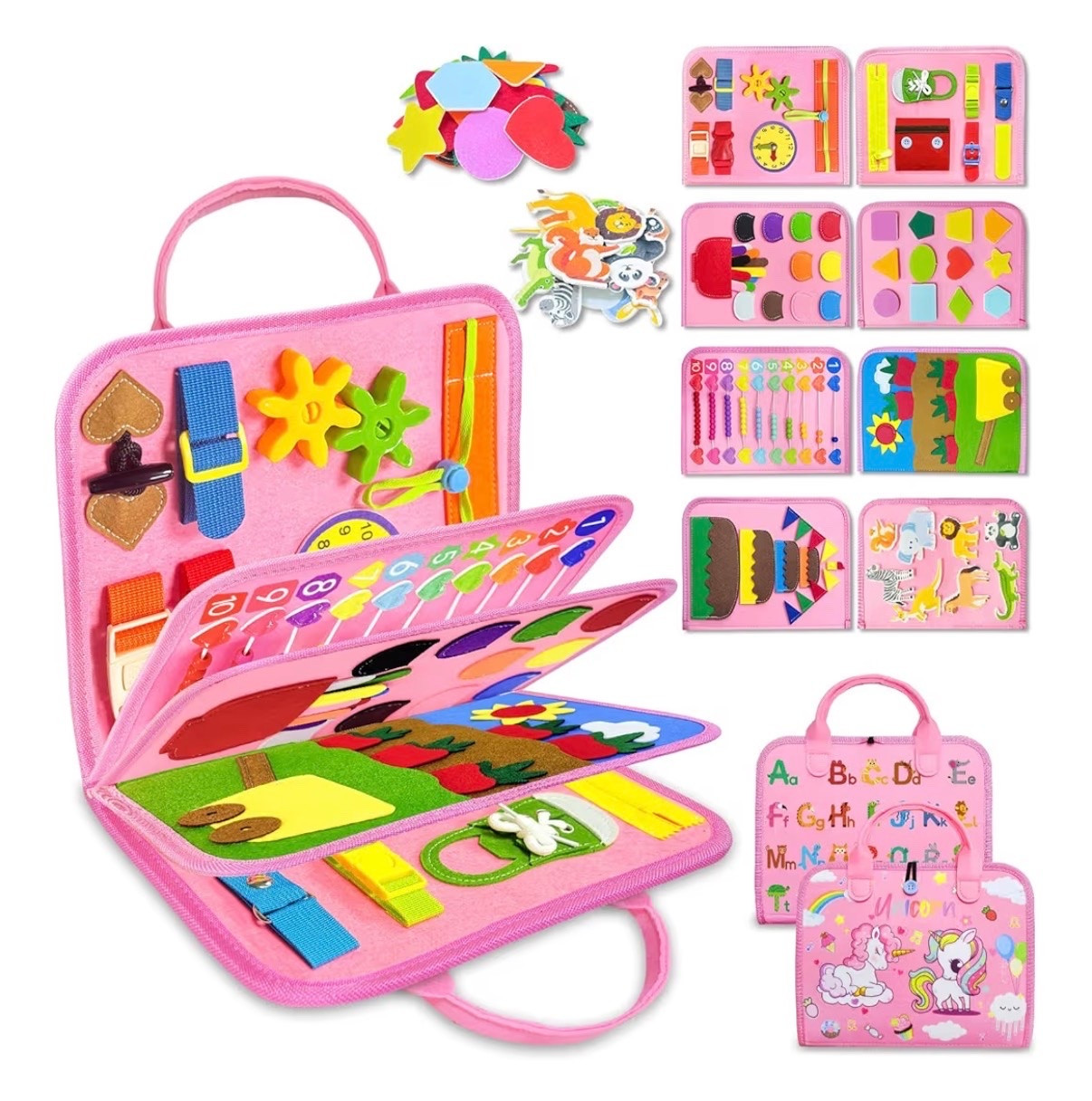 Exorany Busy Board Montessori Toys for Toddler Girl Birthday Gifts, Busy Book Sensory Learning Toys for Toddlers, Toddler Girl Airplane Car Travel Toy Educational Activities

#LTKBaby #LTKKids #LTKTravel