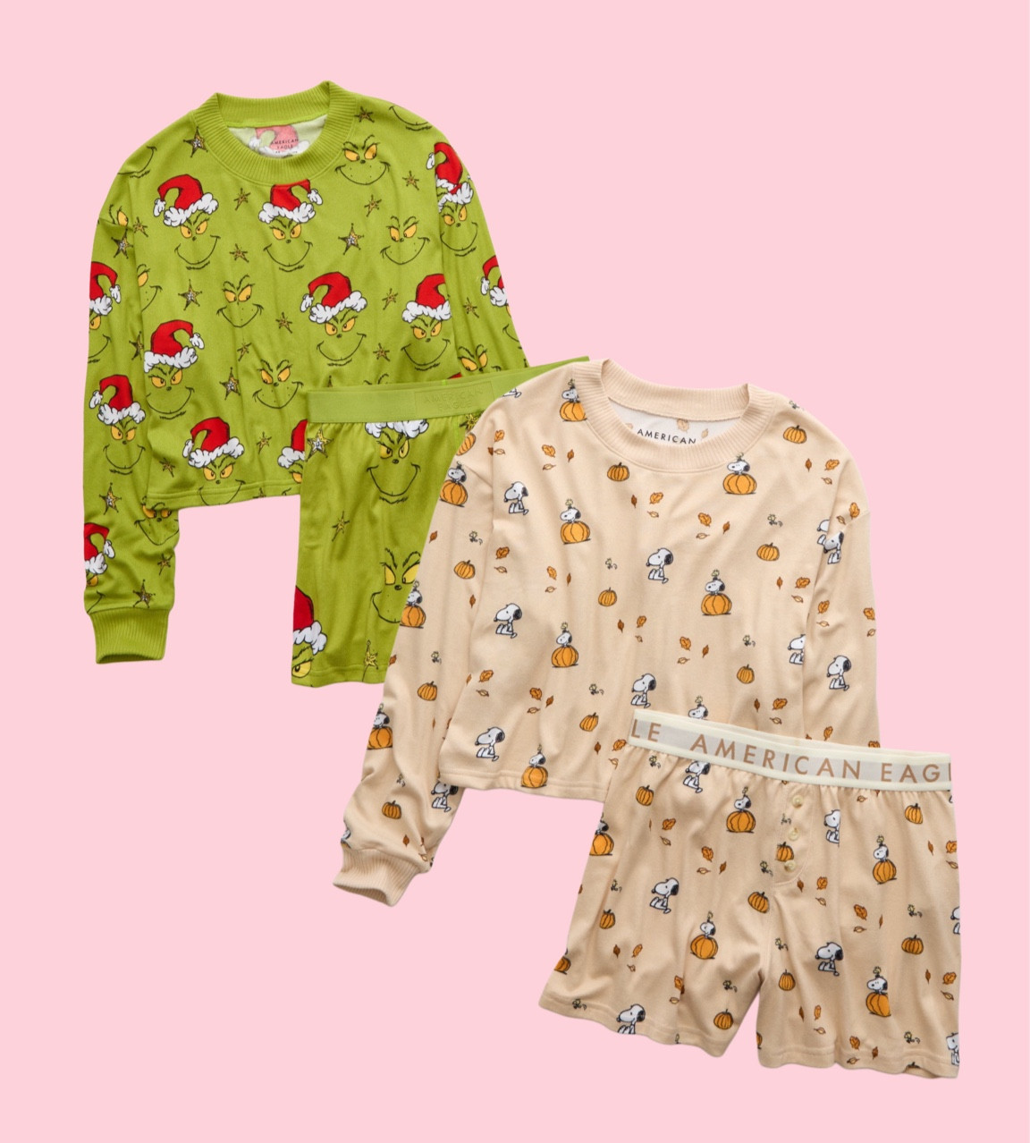 snoopy & grinch pajamas 

#LTKSeasonal