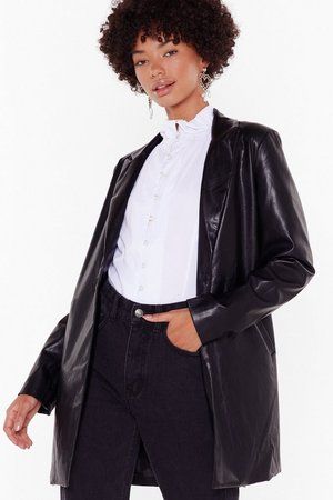 Faux Leather Blazer | NastyGal (US & CA)