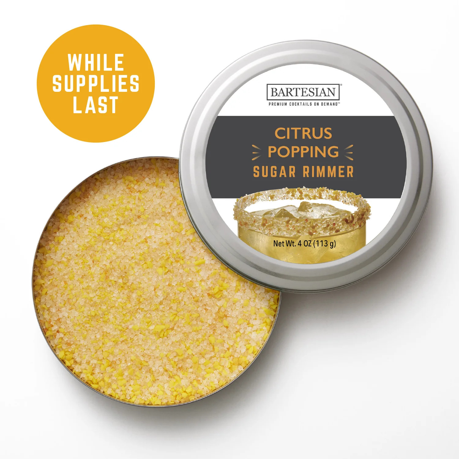 Citrus Popping Sugar Cocktail Drink Rimmer | Bartesian