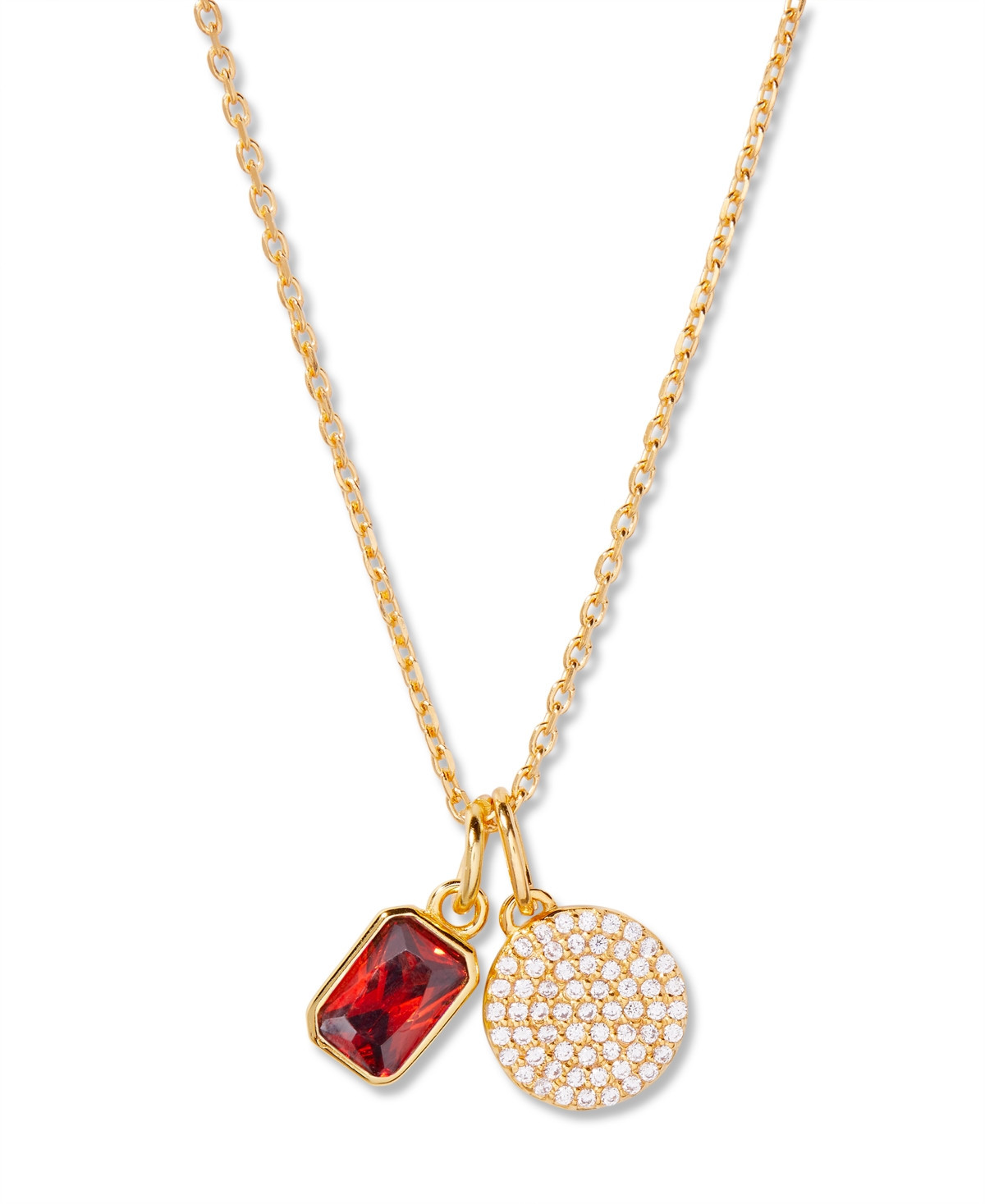 brook & york Adeline Charm Birthstone Necklace - January | Macy's