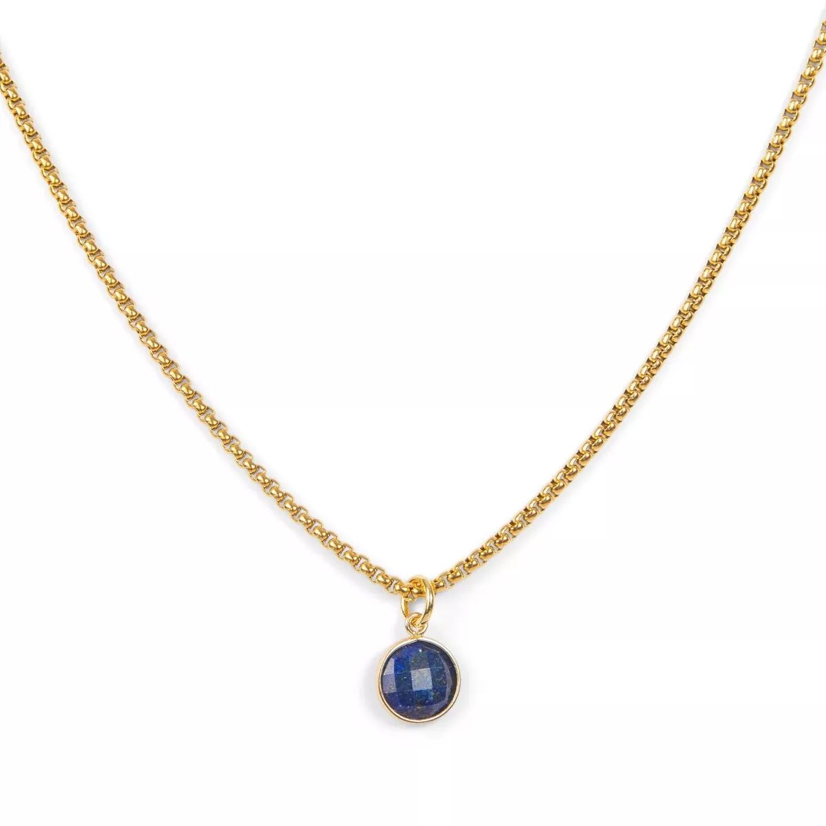 Gold Plated Lapis Stone Pendant Necklace | ETHICGOODS | Target