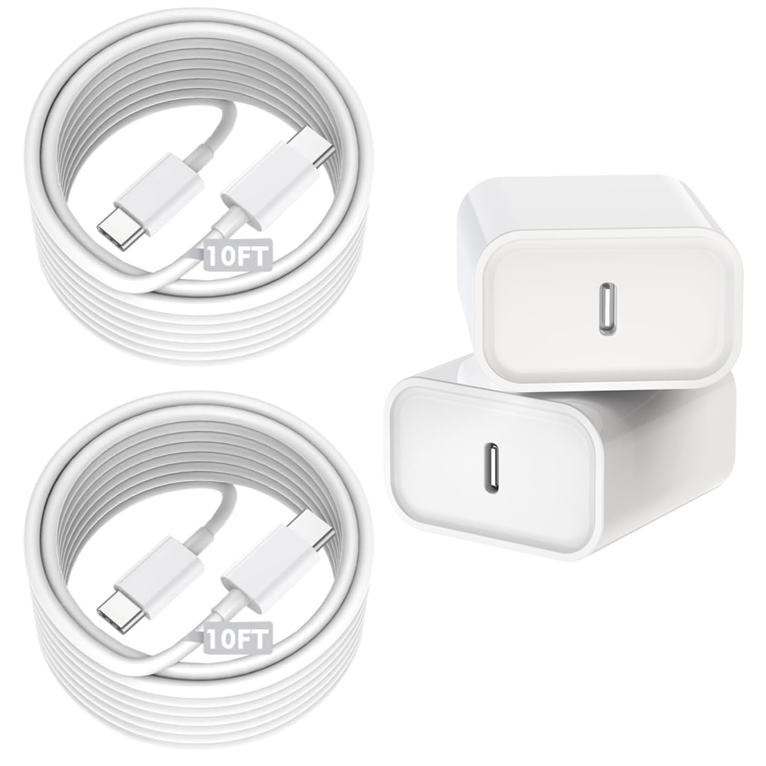 Fast Charging for iPhone 16/16e,Apple Charger Fast Charging,2Pack 20W USB C Charger Block with Ex... | Amazon (US)