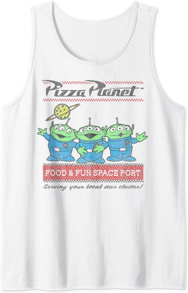 Disney Pixar Toy Story Pizza Planet Aliens Tank Top | Amazon (US)
