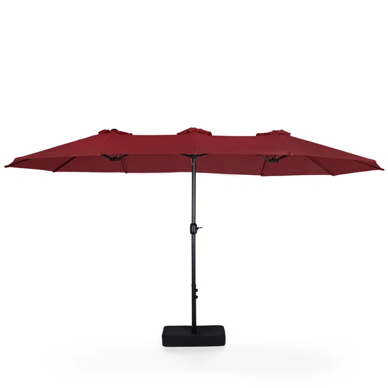 Nyasia 15' x 9' Rectangular Market Umbrella | Wayfair Professional