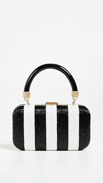 Shirley Embroidered Stripes Clutch | Shopbop