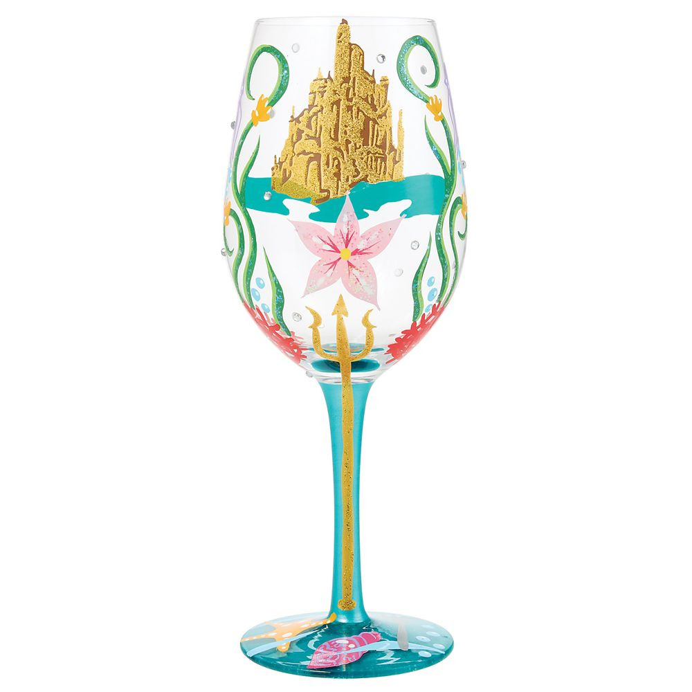 Ariel ''Ride Your Own Wave'' Stemmed Glass by Lolita \u2013 The Little Mermaid | Disney Store