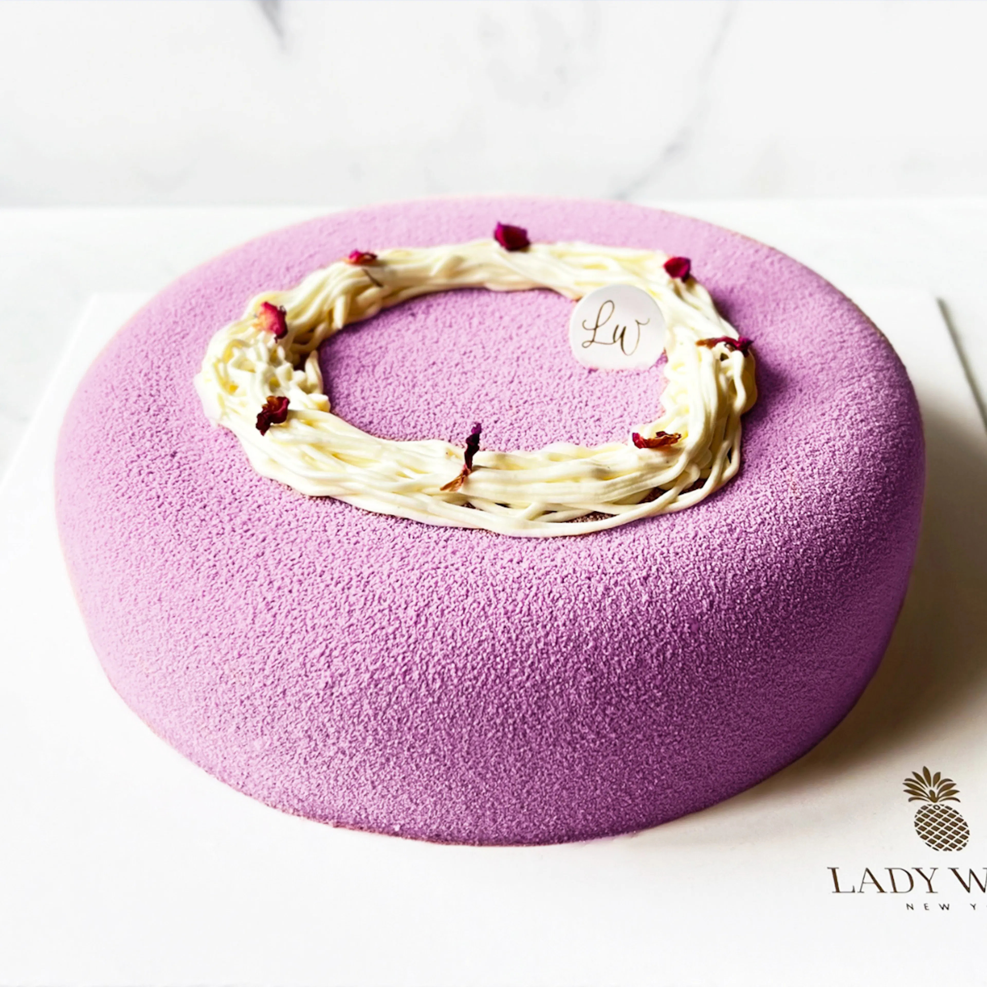 Ube Blackberry Entremet Cake by Lady Wong Patisserie | Goldbelly | Goldbelly