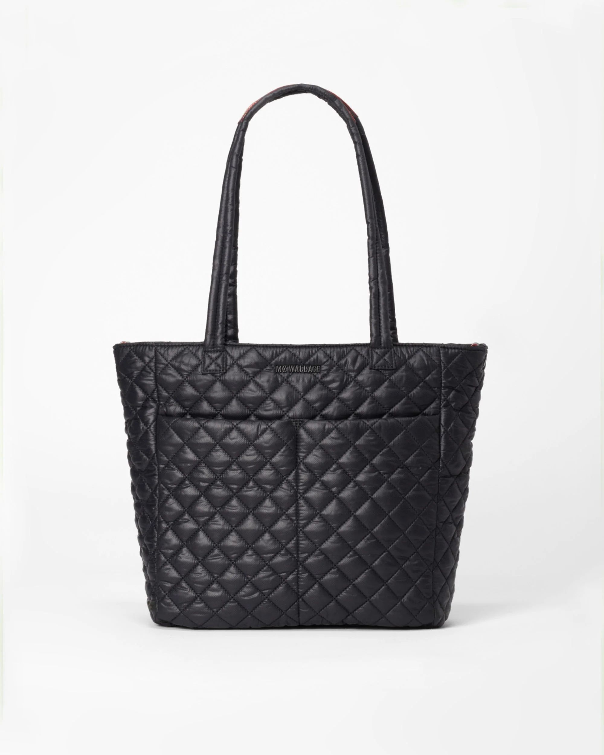 Metro Quatro Quilted Tote Bag in Black | MZ Wallace | MZ Wallace