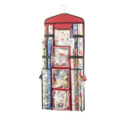 Home Collection Double-Sided Christmas Wrapping Paper Organizer Storage Red | Target