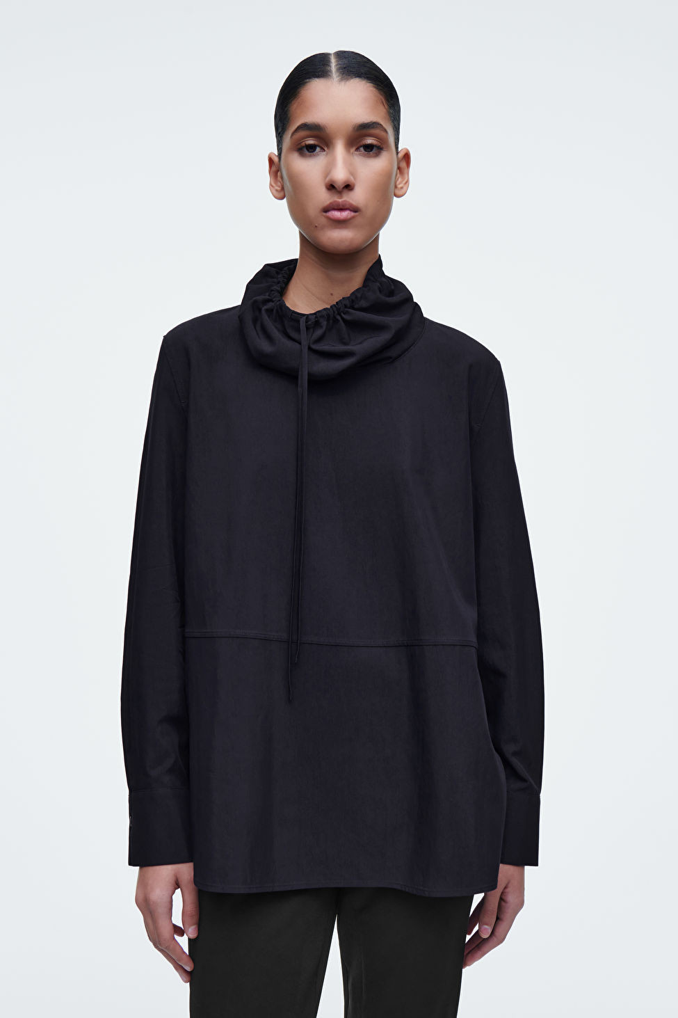 DRAWSTRING-NECK TOP | COS (US)